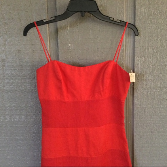 Geary Roark Linen Mini Dress Size 6 Colorblock Sleeveless Women Preppy - Picture 2 of 15